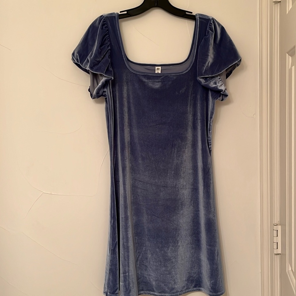 BP blue velvet dress